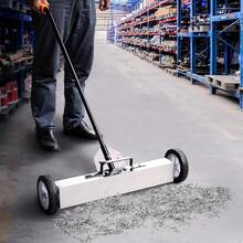 Magnetic Pick Up Sweeper 24-Inch Large Magnet Pickup Lawn Sweeper Roofing Tools, 33Lbs Yard Magnet With Telescoping Holder And Quick Release Latch Industrial Magnets Heavy Duty - 1 - Xem 4