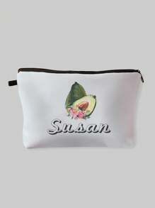 New Cosmetic Bag, Custom Photo Cosmetic Bag, Can Be Customized To Your Unique Design, Lightweight Waterproof Canvas Zipper Cosmetic Bag Is Also Perfect For Coin Purse, Pencil Case, Perfect For Shopping, Date, Vacation, Travel, Festival, Party Or As A Gift Shop Back To School - one-size - View 3