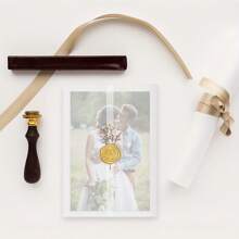 Sobres de papel vitela pre-plegados para invitaciones de 5x7 pulgadas, envolturas de papel vitela para invitaciones de bodas, forros de sobre de papel transparente para invitaciones de bodas y tarjetas de cumpleaños - Multicolor - Ver 5