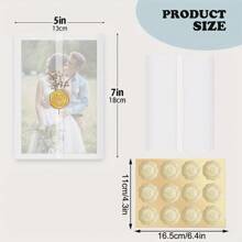 Sobres de papel vitela pre-plegados para invitaciones de 5x7 pulgadas, envolturas de papel vitela para invitaciones de bodas, forros de sobre de papel transparente para invitaciones de bodas y tarjetas de cumpleaños - Multicolor - Ver 2