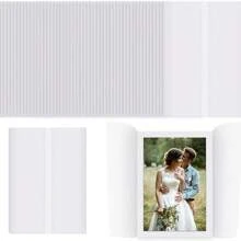 Sobres de papel vitela pre-plegados para invitaciones de 5x7 pulgadas, envolturas de papel vitela para invitaciones de bodas, forros de sobre de papel transparente para invitaciones de bodas y tarjetas de cumpleaños - Multicolor - Ver 1