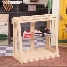 1PC 1:12 Nhà Búp Bê Mini Tủ Trưng Bày Bánh Giá Đựng Bánh Mì Kệ Đồ Chơi Mô Hình - nhiều màu - Xem 5