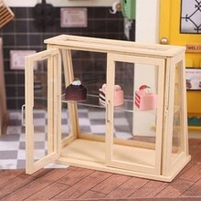 1PC 1:12 Nhà Búp Bê Mini Tủ Trưng Bày Bánh Giá Đựng Bánh Mì Kệ Đồ Chơi Mô Hình - nhiều màu - Xem 6