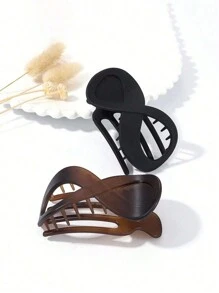 DIYPLUS 2pcs/Set Fashionable Multi-Color Hair Clips For Women, Versatile Strong Grip Hair Accessories Suitable For Daily Wear, Commute, Casual Party, Face Washing, Showering And Makeup, Coordinating With Outfits And Accessories (May Have Slight Color Difference Under Different Lighting Conditions),Hair Barrettes