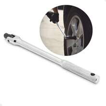 Maneral Dado Cuadro 1/2'' Mango Articulado 45cm De Acero - Plateado - Ver 1