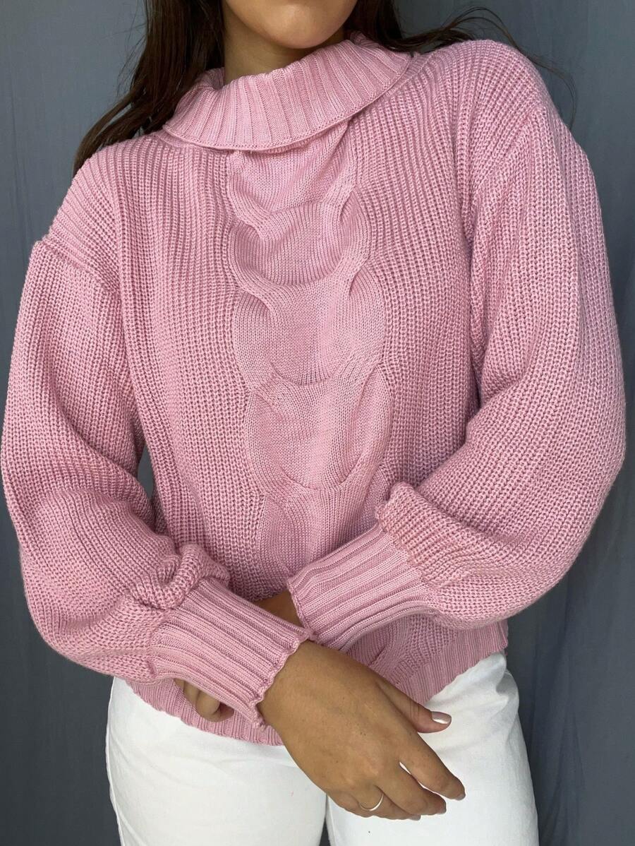 Women Sweaters - Màu Hồng baby - Xem 1