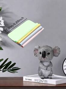 1 pieza Soporte de gafas de resina con diseño de koala de dibujos animados, accesorio decorativo para el hogar, mejor regalo - Multicolor - Ver 14