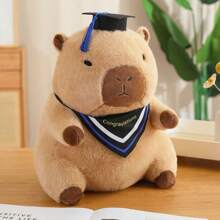 Muñeco de peluche lindo de capibara con toga y birrete de graduación, muñeco de peluche animal de regalo de graduación - Multicolor - Ver 10
