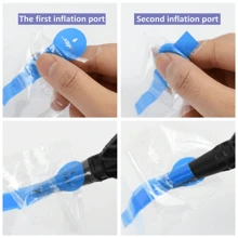1PC 19-Inch Pink/Blue Bear Balloon Transparent Gender Debunking Bear Foil Balloons For 1st Birthday Party Helium Balloon Gender Reveal Decoration,Christmas