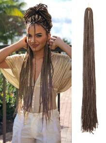 Micro Braids Hair Extensions Long Micro 3X Pre-Looped Synthetic Zizi Braids  24 Inch 100g/Pack Color Thin Small Box Braid Crochet Twisted Hair Synthetic Kanekalon Braiding Hair Extension