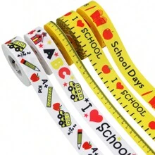 5Yard/Lot Back To School Grosgrain Ribbons Teacher Appreciation Ribbon Grosgrain Ribbon,Bow Cap DIY Decorations - Multicolor - View 3