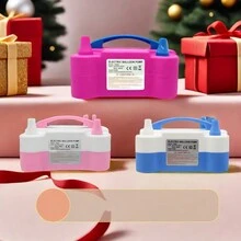 1pc Portable Electric Balloon Pump, Electric Inflator For Balloons And Party Decorations - Pink - View 4