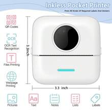 10Rolls Printer Paper,57x25mm,Thermal Paper Rolls,5 No-Sticky 5 Adhesive Sticker, Compatible With Mini Pocket Portable Thermal Printer For Pictures/Retro-Style Photos/Receipts/Notes/Lists/Label/ Memo/QR Codes - 10Rolls Printing Paper - View 5