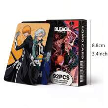 BLEACH 60张卡片+32张贴纸高清LOMO卡盒套装，动漫周边卡片礼物，贴纸动漫，照片卡>Kpop - BLEACH - 查看 2