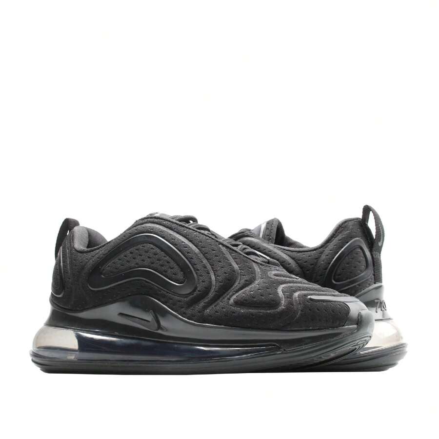 Nike Air Max 720 Triple Black/Anthracite Women's Running Shoes AR9293-015 - 黑色 - 查看 1