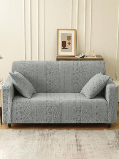 1pc Boho Sofa Cover, Elastic Jacquard All-Inclusive All-Inclusive Sofa Cover, Protects The Sofa From Cat Claws And Can Be Used In All Seasons, Suitable For Bedroom, Office, Living Room, Home Decor