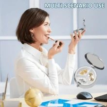 2pcs Round And Square Decorative Pill Box - Travel Metal Storage Box, Safe And Reliable, Simple And Convenient, Exquisite Pattern, Perfect Gift - Multicolor - View 5