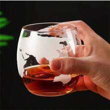 1pc/3pcs Globe Decanter, Whiskey Decanter Globe, Decanters For Alcohol, Crystal Whisky Decanter, Glass Liquor Decanter, For Bourbon, Whiskey, Scotch, Vodka, Rum, Tequila, Wine, 850ml/29oz, Gift For Father
