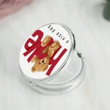 2pcs Round And Square Decorative Pill Box - Travel Metal Storage Box, Safe And Reliable, Simple And Convenient, Exquisite Pattern, Perfect Gift - Multicolor - View 4