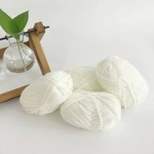 4pcs 25g/Pc Multi-Strand Yarn Suitable For DIY Weaving Fake Flower Bouquet, Scarf, Hat, Sweater, Doll