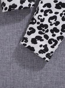 Bộ 2 món/Bộ Áo thun dài tay in hình động vật hoạt hình cho bé gái và quần dài thoải mái - Màu be - Xem 6