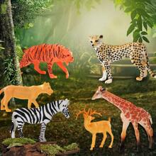 Wild Animal Model Toy, Realistic Solid Plastic Animal Figurine - Multicolor - View 6