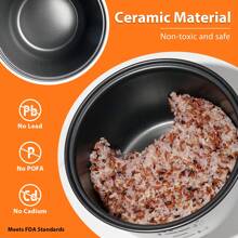 1pc, MOOSUM  Wall Plug Electric Rice Cooker With One Touch For  Rice,Fast&Convenient Cooker , Stainless Steel Housing And Auto Warmer - View 7