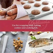 50/100/200pcs Parchment Paper Baking Paper 6*8 Inches, Precut Non-Stick Parchment Paper For Baking, Cooking, Grilling, Frying And Steaming - Unbleached, Kitchen Gadgets, Kitchen Accessories, Home Kitchen Items