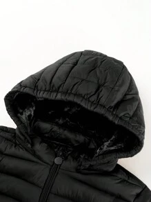 Risissida Women's Minimalist Outdoor Jacket, Suitable For Autumn, With Hood And Pockets, Suitable For Commuting And Casual Wear, Women's Winter Coat Black Elegant - màu đen - Xem 9