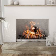 10 Pcs Gas Fireplace Logs, Large Ceramic Logs For Fireplace Decorative, Heat-Resistant Wood Log Gas Realistic Logs, Stackable Wood Branches For Gas Fireplace, Firebowl Indoor Or Outdoor - 棕色 - 查看 8