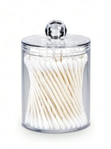 4pcs Makeup Round Pads Holder, Makeup Round Pad Holder Makeup Remover, Acrylic Makeup Pads Storage Box Container Dispenser Storage Display Stand,For Holiday Beach, Bathroom Collection, Bedroom Collection, Large Capacity - Clear - View 12