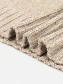 Custom-Made V-Neck Graphic Print Sweater For Women