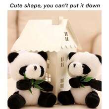 1 pieza de panda de peluche adorable escalando bambú muñeca - Multicolor - Ver 2