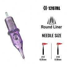 YILONG 10 支纹身针 RL RS RM M1 尺寸专业一次性针头永久眉唇化妆针头适用于纹身机笔