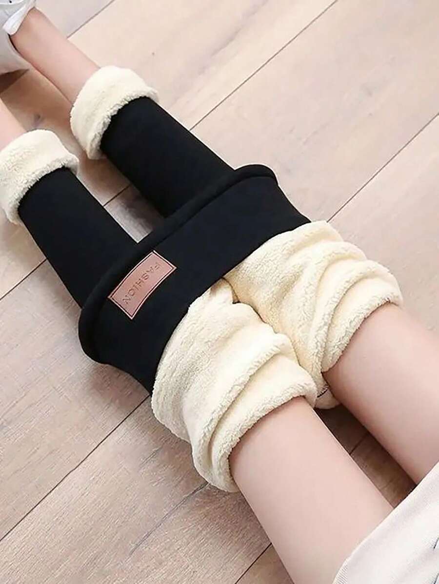 1Pc Women Thermal Lined High Waisted Workout Winter Warm Thick Leggings Soft Yoga Pants
