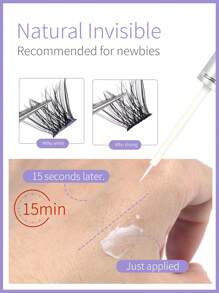 MAGEFY 1pc Eyelash Glue, Naturally Invisible After Drying, Stick Firmly For Everyday Use For Eyelashes, Travel Essentials Lash Glue, Eyelash Glue