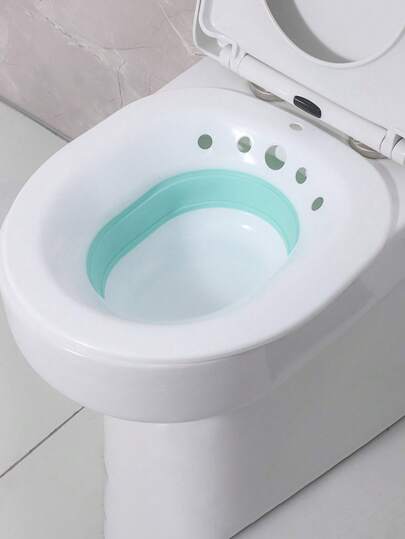 1个可折叠马桶蒸汽坐垫 - 舒缓痔疮和会阴不适，产后护理必备，小巧尺寸，浴室配件，浴室工具