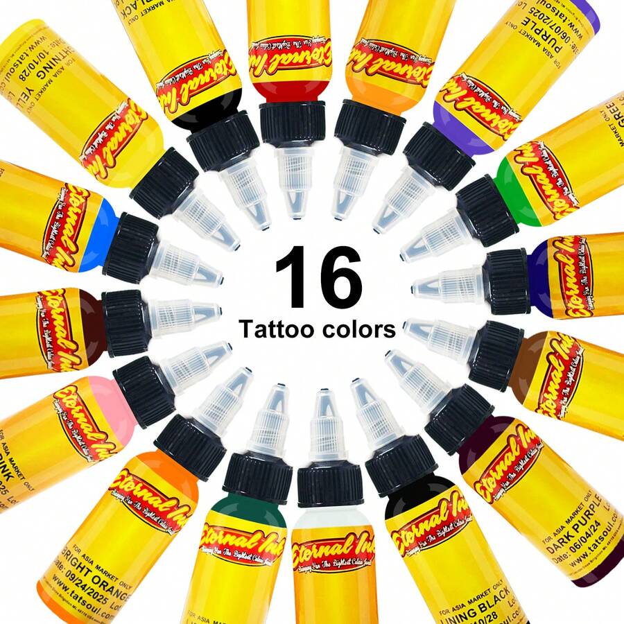 Eternal Tattoo Inks Sets And Gray Wash Set Pick Yours (16 Color Set