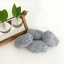 4pcs 25g/Pc Multi-Strand Yarn Suitable For DIY Weaving Fake Flower Bouquet, Scarf, Hat, Sweater, Doll