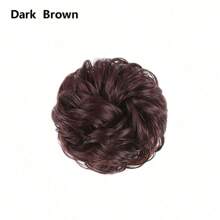 1 pieza Accesorio decorativo para el cabello, extensión de moño natural para uso diario, fiesta, actuación y disfraz. Accesorio para el cabello: moño esponjoso, cinta elástica, diadema, banda de goma para un aspecto desordenado y elegante. Pelo sintético rizado de alta temperatura con banda de goma - moño tipo dona. Opción ideal como regalo, elásticos para el cabello, sujetadores de cola de caballo, bandas de goma, colas de caballo.