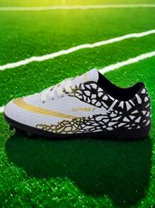 Giày đá bóng/bóng đá dành cho thanh thiếu niên, nhẹ, chống trượt, bền và chống mòn, giày tập luyện & thi đấu - trắng - Xem 7