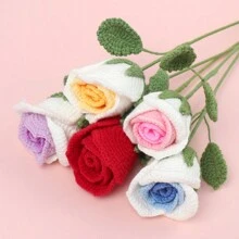 4pcs 25g/Pc Multi-Strand Yarn Suitable For DIY Weaving Fake Flower Bouquet, Scarf, Hat, Sweater, Doll