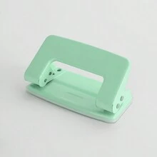 Perfurador De Papel Com Furo Duplo Metal Tons Pastéis