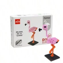 有趣的小玩具派对礼物，适合儿童，迷你动物积木，儿童礼品袋填充物，小玩具奖品，生日派对礼物玩具房间装饰圣诞礼物彩色积木彩色积木 - 彩色 - 查看 5