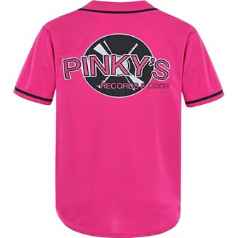 Boyfriend Style Men's And Boyfriend Style Men's Next Friday Pinky's Record Movie 90s Hip Hop Stitched Sports Fan Baseball Jersey Clothing For Party Pink