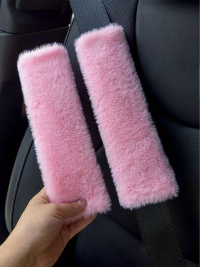 2pcs/1PC Shoulder Protection Cover For Car Seat Belts, Winter Plush Anti Pinch Marks, Cross Bag With Shoulder Protection Cover, Backpack Cover, Universal