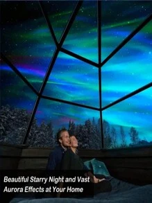 1 件 LED 水波涟漪效果投影仪灯，带多色图案和遥控器，卧室银河星空投影仪，水波投影仪，星空投影仪，家庭影院，天花板装饰，圣诞礼物，情人节礼物，露营，婚礼装饰，浪漫小夜灯 - 彩色 - 查看 9