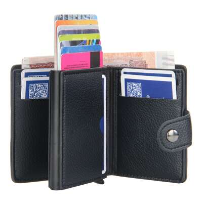 Anti-Theft ID With Card Holder Thin Aluum Metal Wallets Pocket Case Bank Women Men Card Box Cash White-Collar Workers For Male College Work Commute Office For Anniversary For Couple For Birthday Gift On Valentine Day Gift Card Holder Wallet Business Card Holder Credit Card Holder For Men Wallet Mini Wallet Purse Wallet Card Wallet