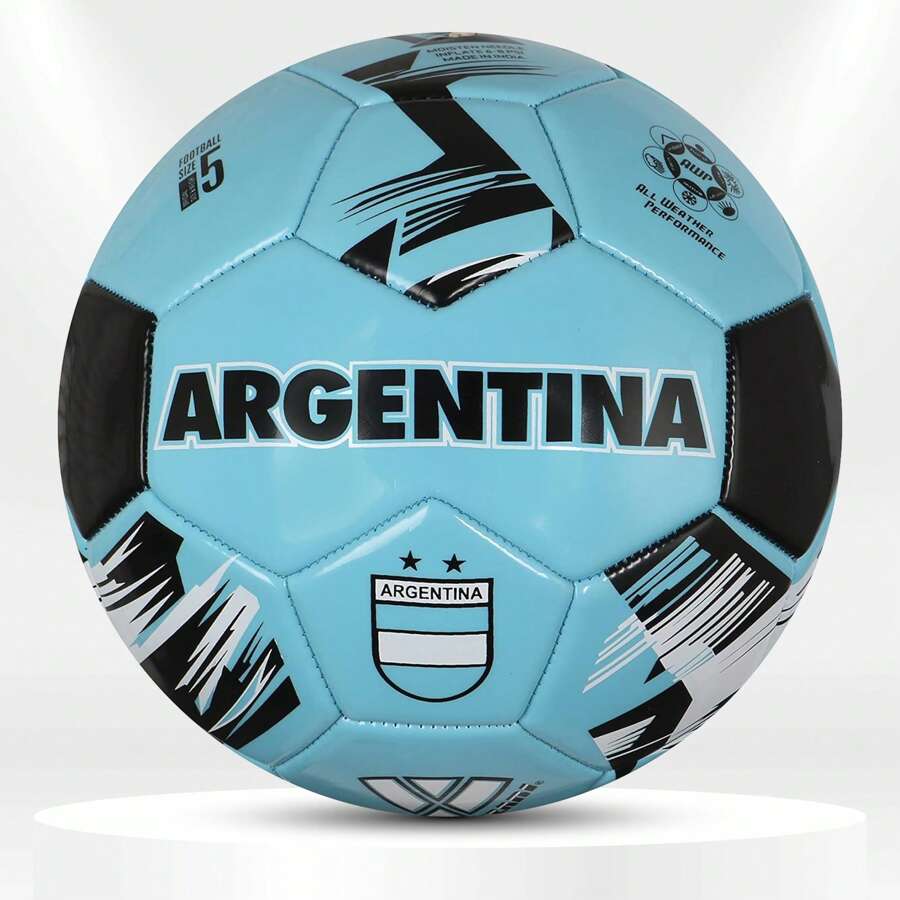 Vizari National Team Soccer Ball – Size 3, 4, 5 For Youth & Adults | Durable Faux Leather & Rubber | Country Designs: USA, Mexico, Brazil, Argentina, Germany, Portugal, England, Japan, Australia - 阿根廷 - 查看 1