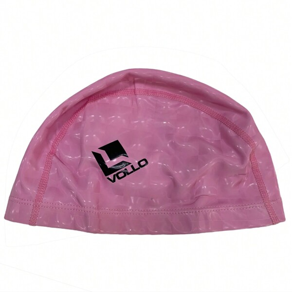 Touca Natação em Tecido Externo e PU VN401-4 Vollo Rosa